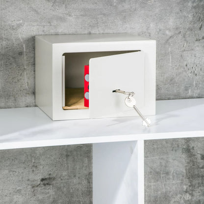 Hi Caja Fuerte De Hotel Con 2 Llaves Acero Blanco 23x17x17 Cm_1