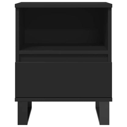 Mesitas De Noche 2 Uds Madera De Ingeniería Negro 40x35x50 Cm_3
