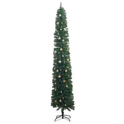 Vidaxl Árbol De Navidad Estrecho Con 300 Led Y Bolas 270 Cm_3