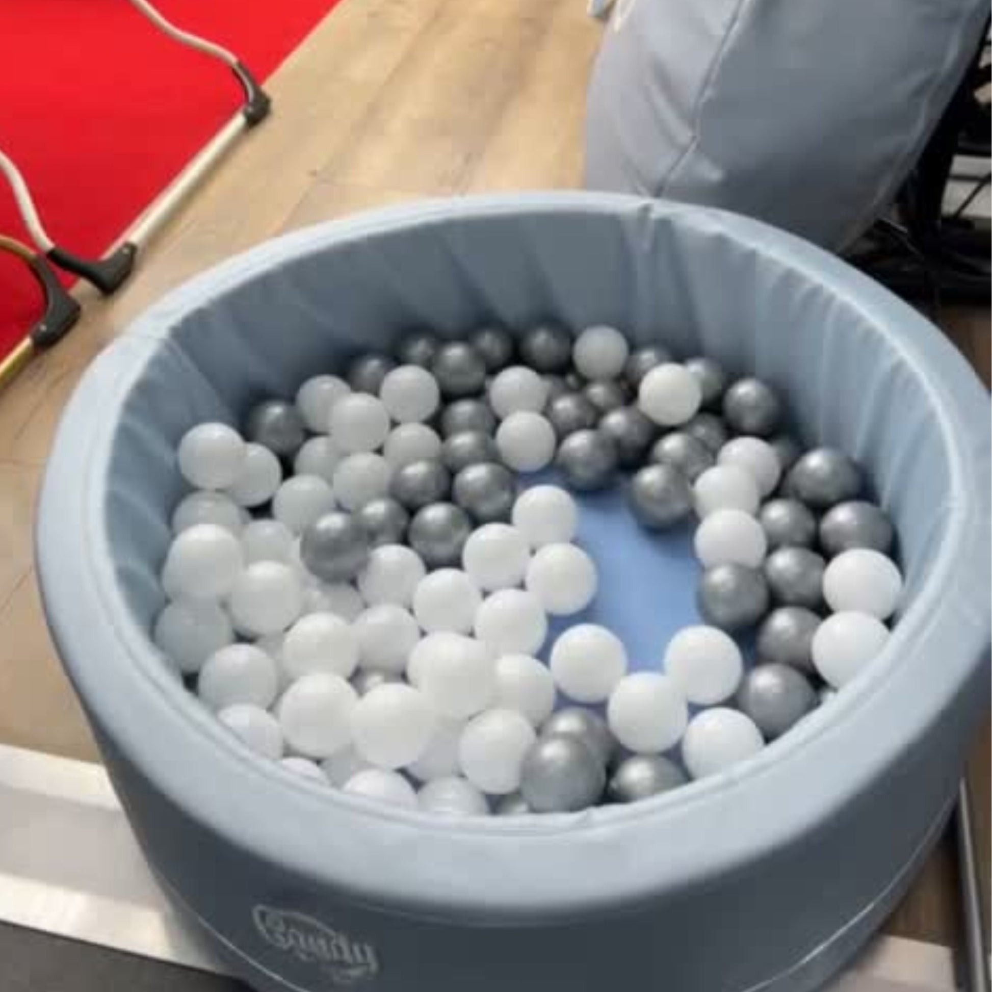 Piscina De Bolas Polipiel Candy Azul Claro