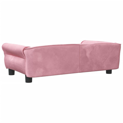 Cama Para Perros De Terciopelo Rosa 95x55x30 Cm / Vetonek_1