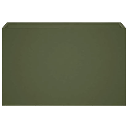 Macetero De Jardín Verde Oliva 80 X 30 X 50 Cm_2