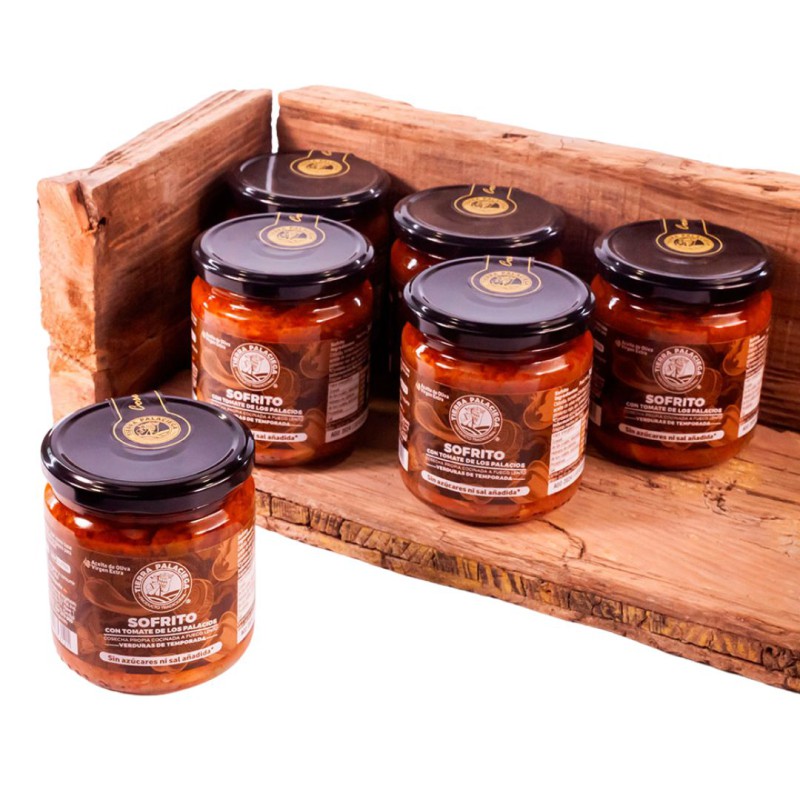 Pack Seis Botes De Sofrito Con Tomate De Los Palacios: Base Perfecta Para Tus Platos | Tierra Palaciega_0