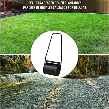 Durhand Rodillo De Césped Jardín Acero 30l Llena Agua Arena Φ32x40cm Asa_4