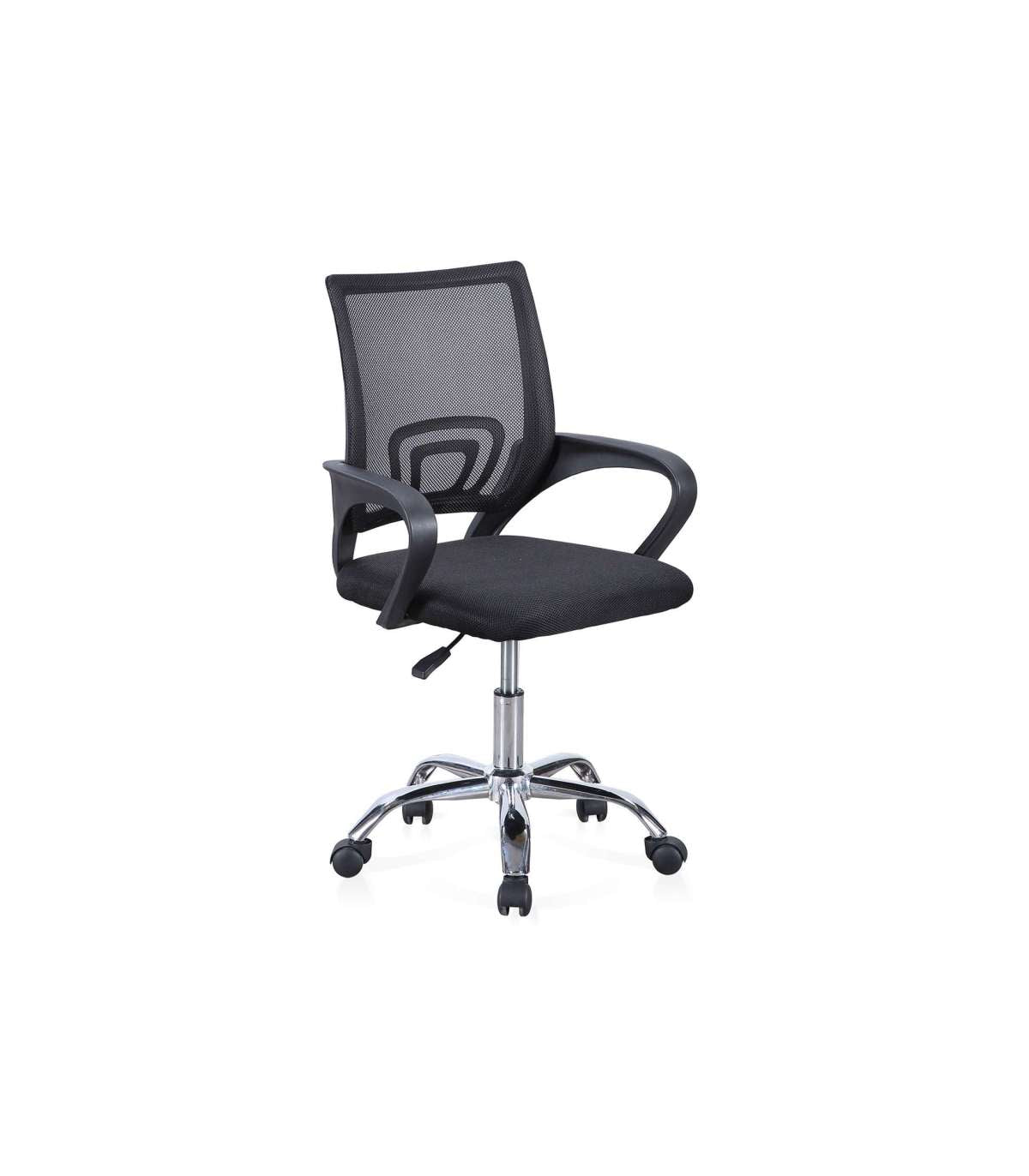 Silla De Escritorio Giratoria Vita Acabado Negro, 90/102 Cm(alto)60 Cm(ancho)60 Cm(largo)_0