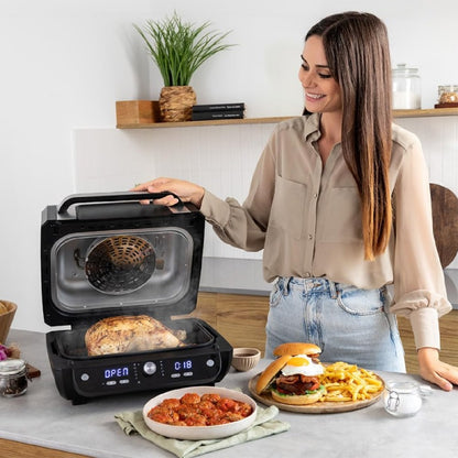 Freidora De Aire Sin Aceite De 8 L Cecofry Firedome 8000 Pro. 1700 W, Doble Resistencia, 4 Niveles De Grill, 12 Modos Predefinidos, Temperatura Y Ti_3