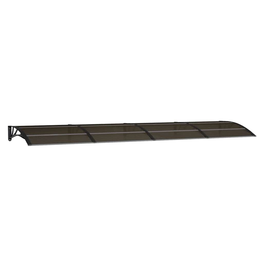 Marquesina Para Puerta De Policarbonato Negra, 400 X 100 Cm_0