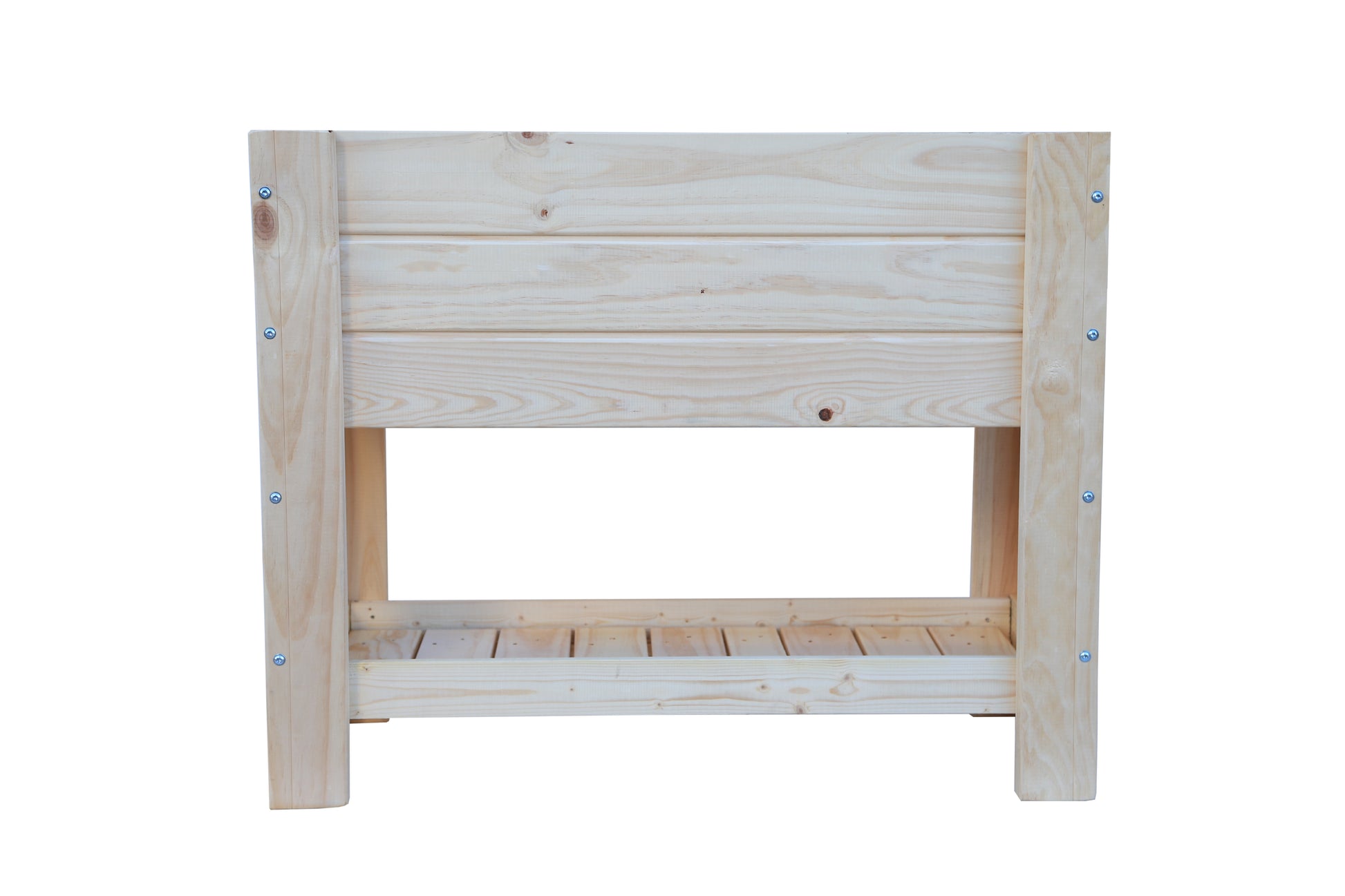 Mesa De Cultivo el Sotillo De Madera Natural 99 X 39 X 80 Cm 80l + Bolsa Geotextil, Huerto Urbano Para Interior..