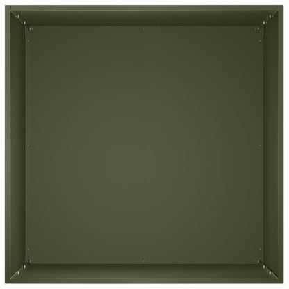 Macetero De Jardín Verde Oliva 50 X 50 X 75 Cm_3
