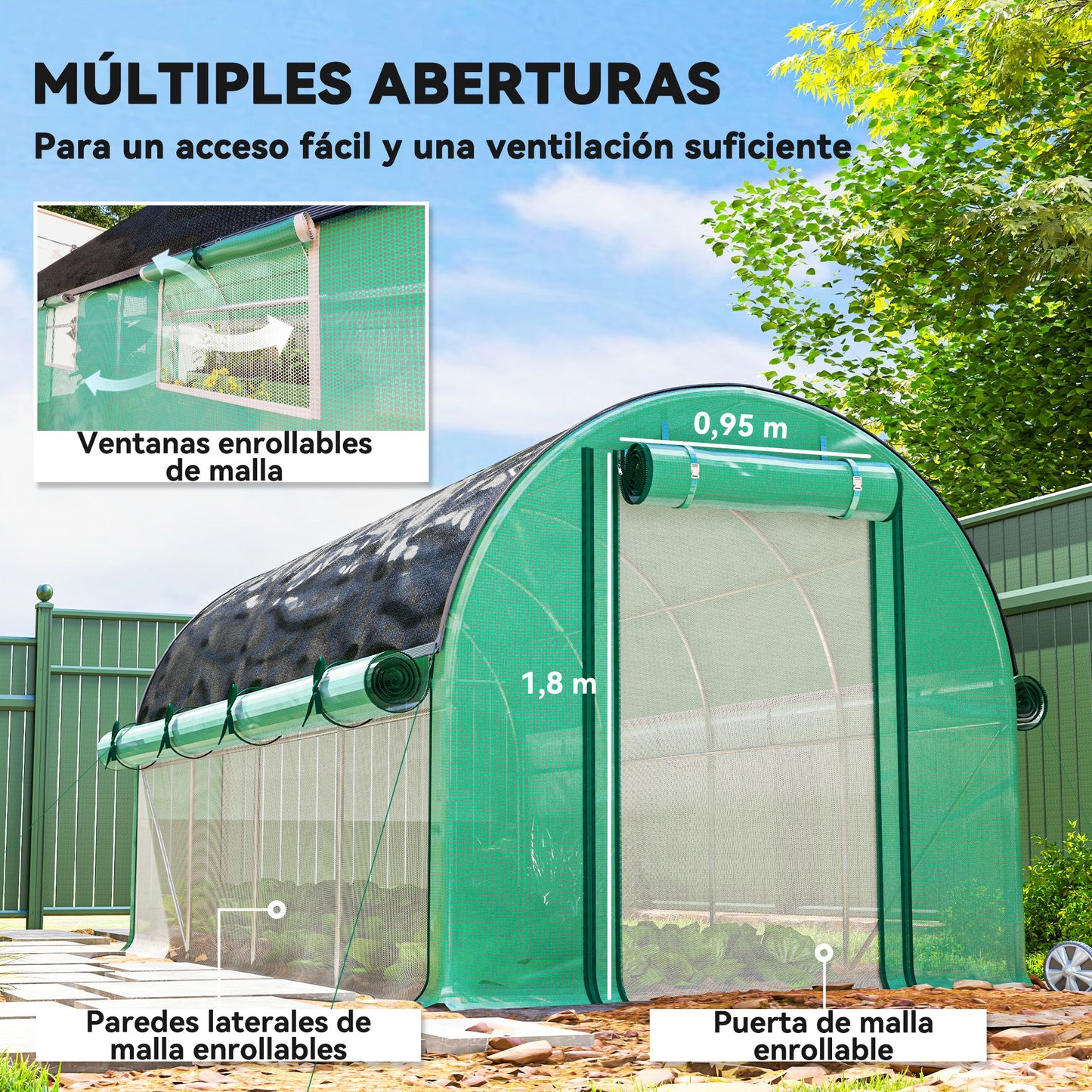 Outsunny Invernadero De Exterior 4_4