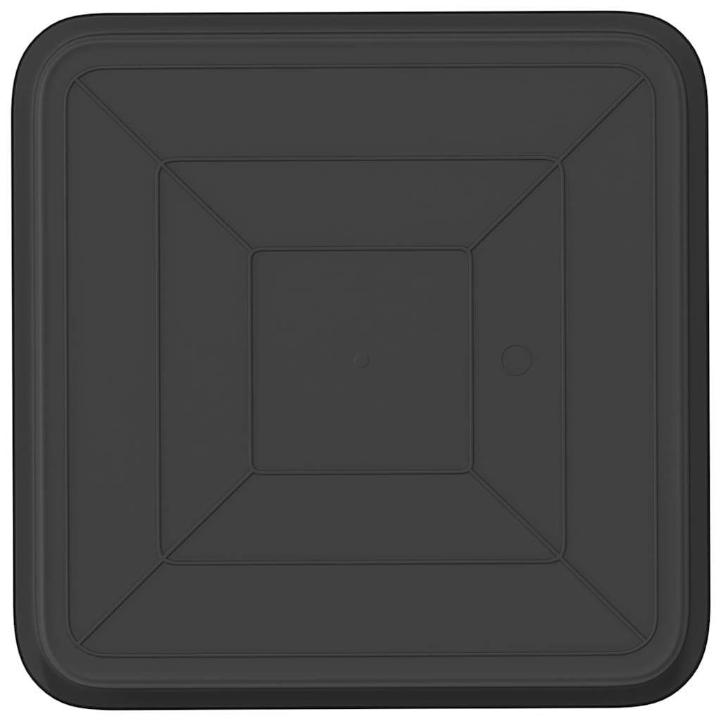 Bandeja Cuadrada Para Flores 24 Uds. Negro 36 X 36 X 3 Cm_5
