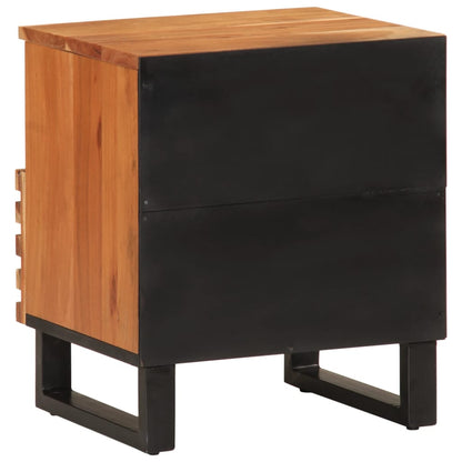 Mesitas De Noche 2 Uds Madera Maciza De Acacia 40x34x46 Cm_4