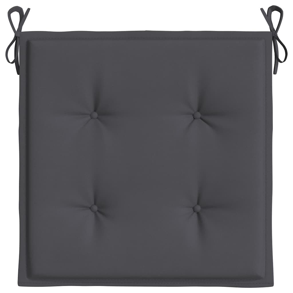 Vidaxl Cojines Silla De Jardín 2 Uds Tela Oxford Antracita 50x50x4 Cm_4