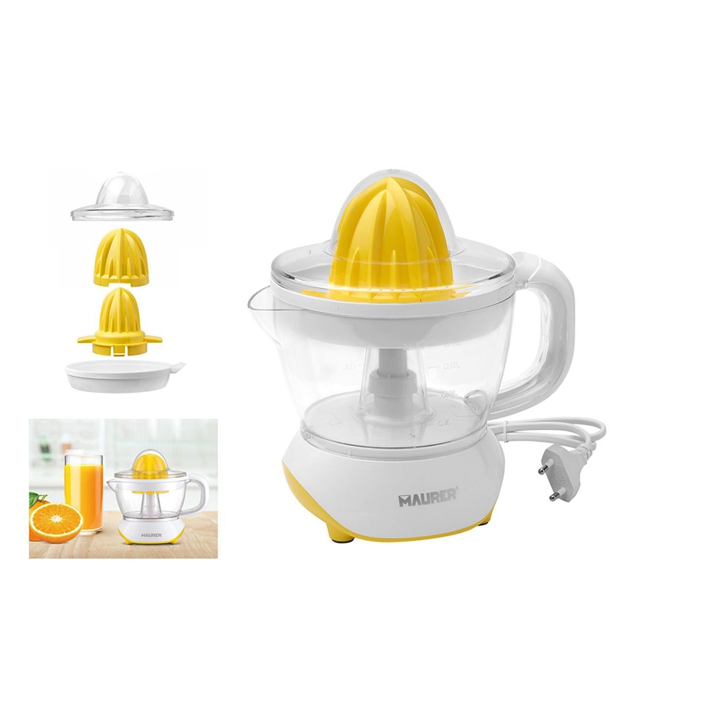 Exprimidor Naranjas Electrico 25 Watt. Capacidad 700 Ml. Exprimidor Zumo Narajas, Exprimidor Fruta_2