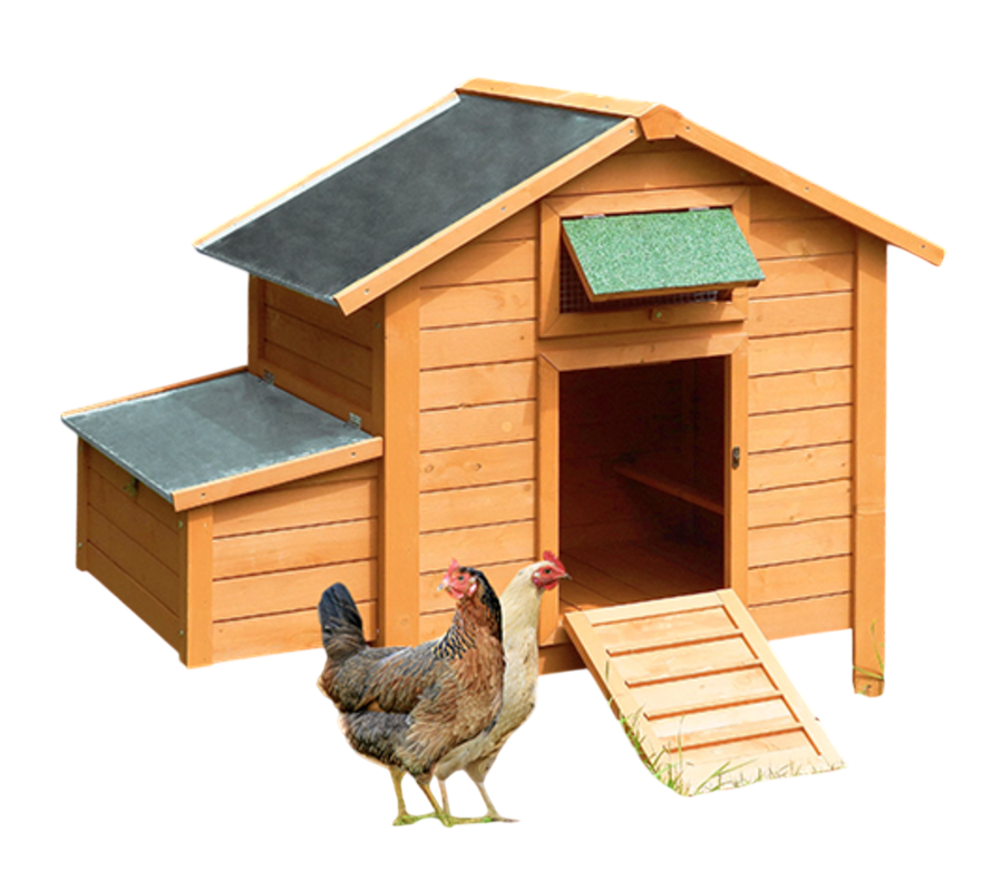 Gallinero Island Premium Para 6-8 Gallinas - Nido Con Dos Compartimentos Y Acceso Desde El Exterior_0