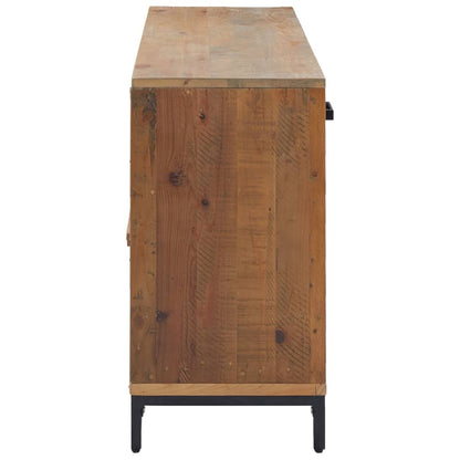 Aparador De Madera Maciza De Pino Marrón 110x35x70 Cm / Vetonek_2