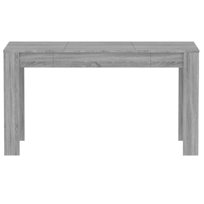 Mesa De Comedor Madera Contrachapada Gris Sonoma 140x74,5x76 Cm_1