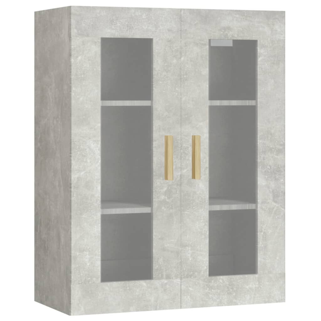 Armario Colgante De Pared Gris Hormigón 69,5x34x90 Cm / Vetonek_0