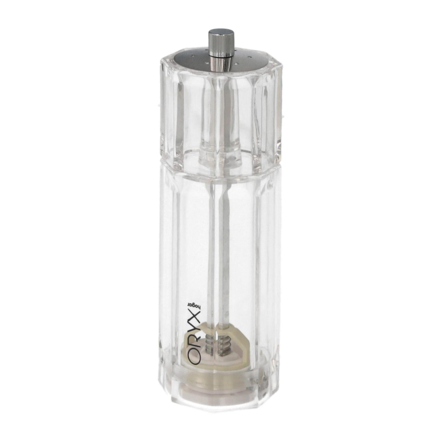 Salero / Molinillo Pimienta Acrílico 2 En 1 Salero Pimentero Ajustable Ø 4,5 X 16 Cm_0