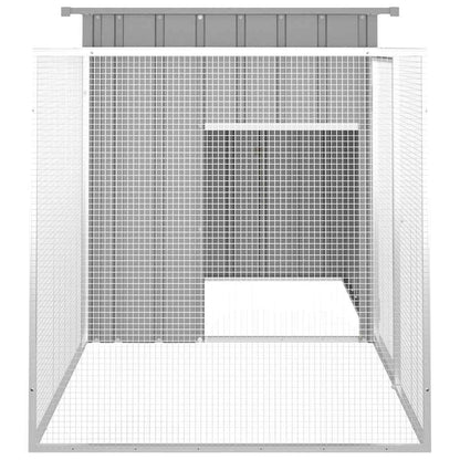 Vidaxl Jaula De Gallinas Acero Galvanizado Gris 200x91x100 Cm_3