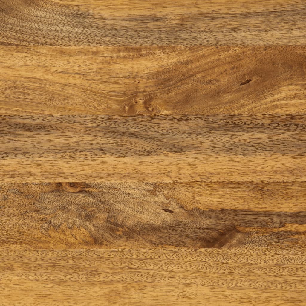 Mesa De Centro Madera Maciza De Mango Y Hierro 110x50x40 Cm_4