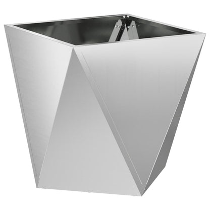 Jardinera Plateado 40 X 40 X 40 Cm Acero Galvanizado_0