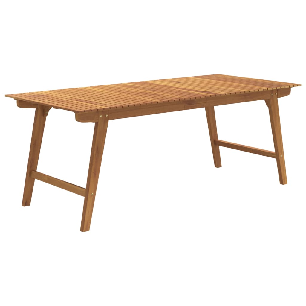 Vidaxl Juego De Comedor Para Jardín 7 Piezas Madera Maciza Acacia_5