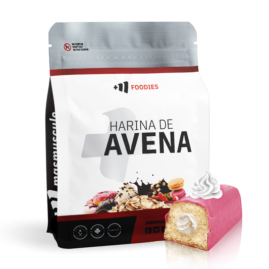 Harina De Avena - 2kg - Pantera Rosa - Pastelito De Fresa - Avena - Masmusculo_0
