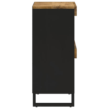 Armario Auxiliar De Madera Maciza De Mango 85x33x75 Cm_2