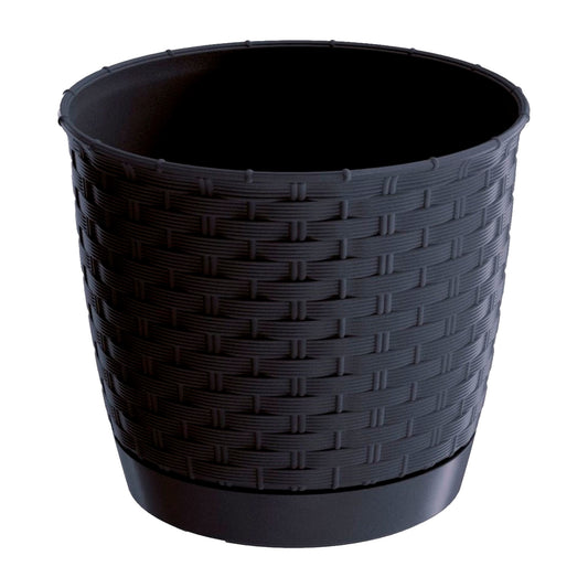 Maceta Ratolla Round 2,8l., Dimensiones (mm) 190x190x165, Color Antracita_0