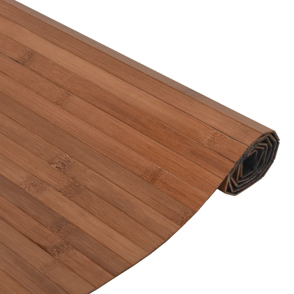 Vidaxl Alfombra Rectangular Bambú Marrón 60x200 Cm_3