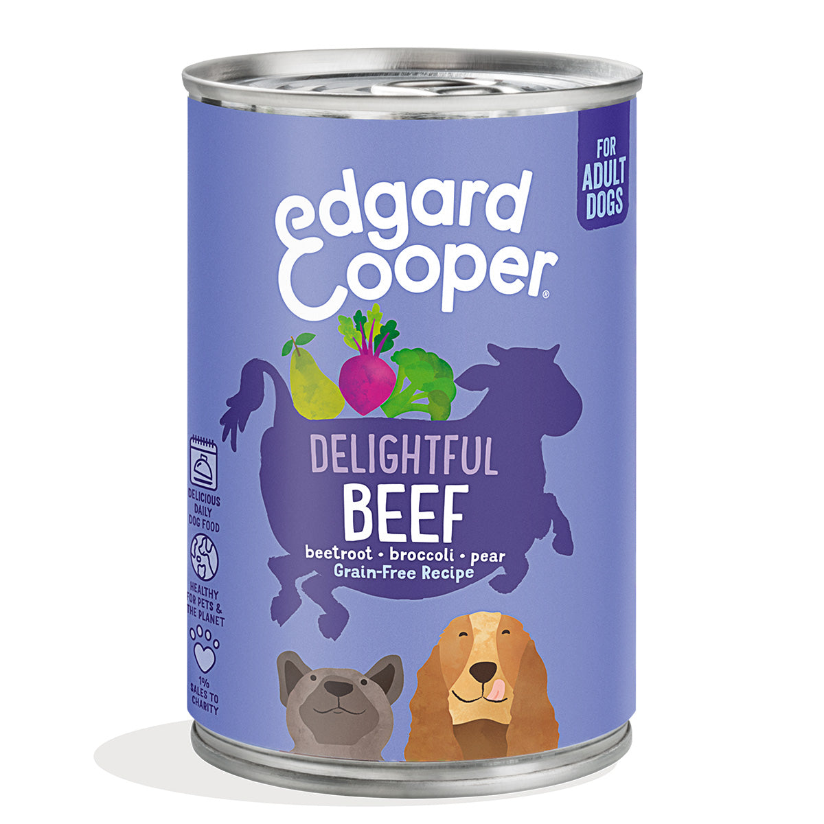Comida húmeda para perros Carne de Vacuno Edgard & Cooper 400 g