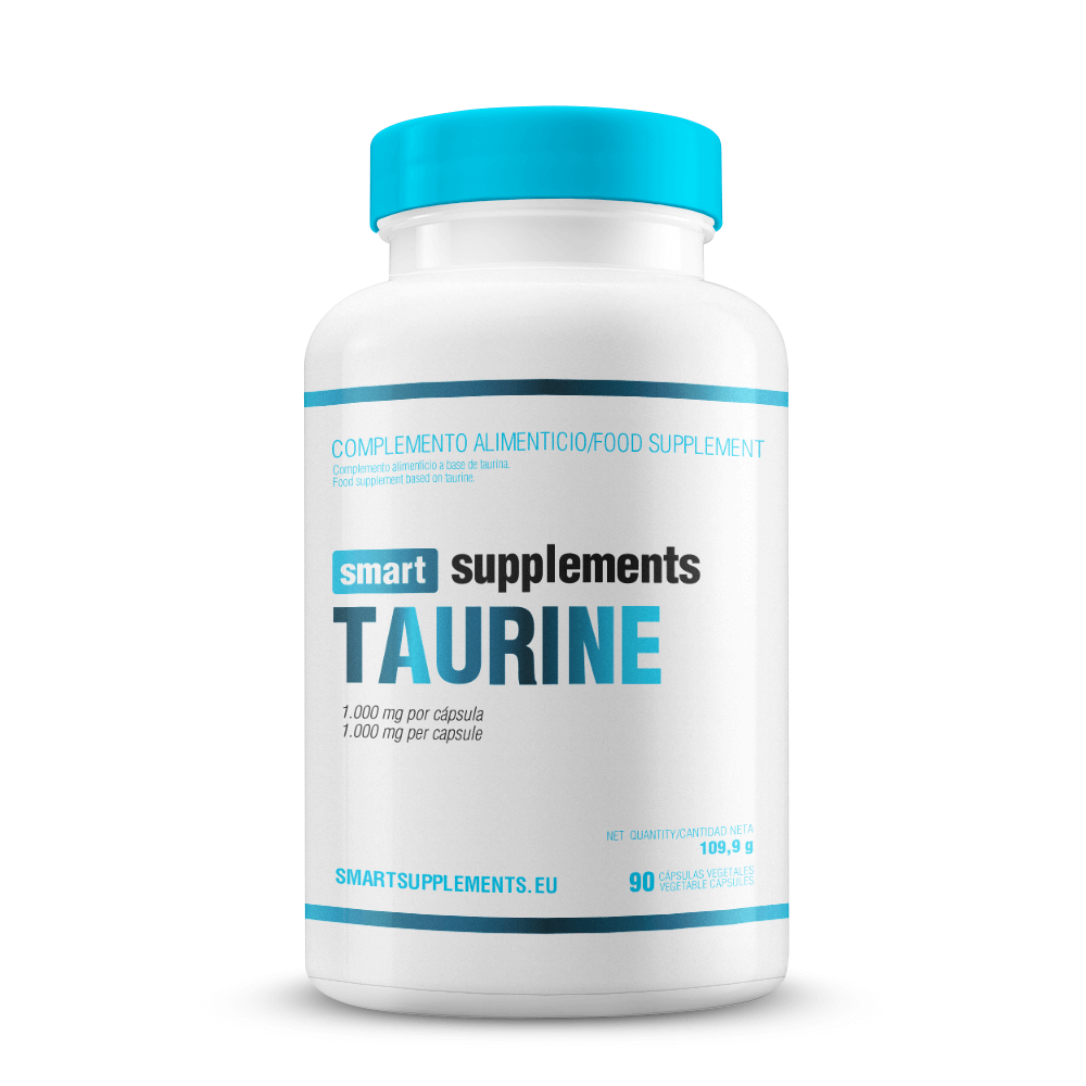 Taurina 1000mg - 90 Cápsulas Vegetales - Taurina - Smart Supplements_0