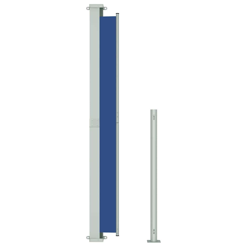 Vidaxl Toldo Lateral Retráctil De Jardín Azul 180x500 Cm_4