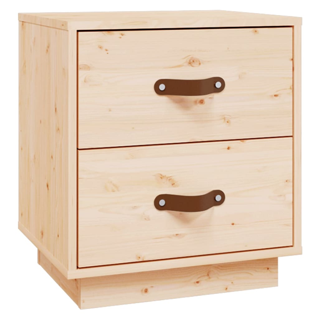 Mesitas De Noche 2 Uds Madera Maciza De Pino 40x34x45 Cm_4