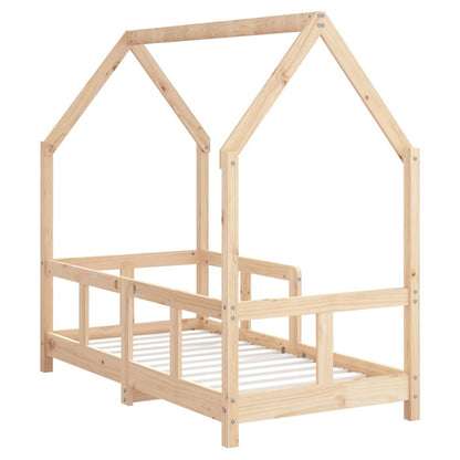 Vidaxl Estructura De Cama Para Niños Madera Maciza De Pino 70x140 Cm_5