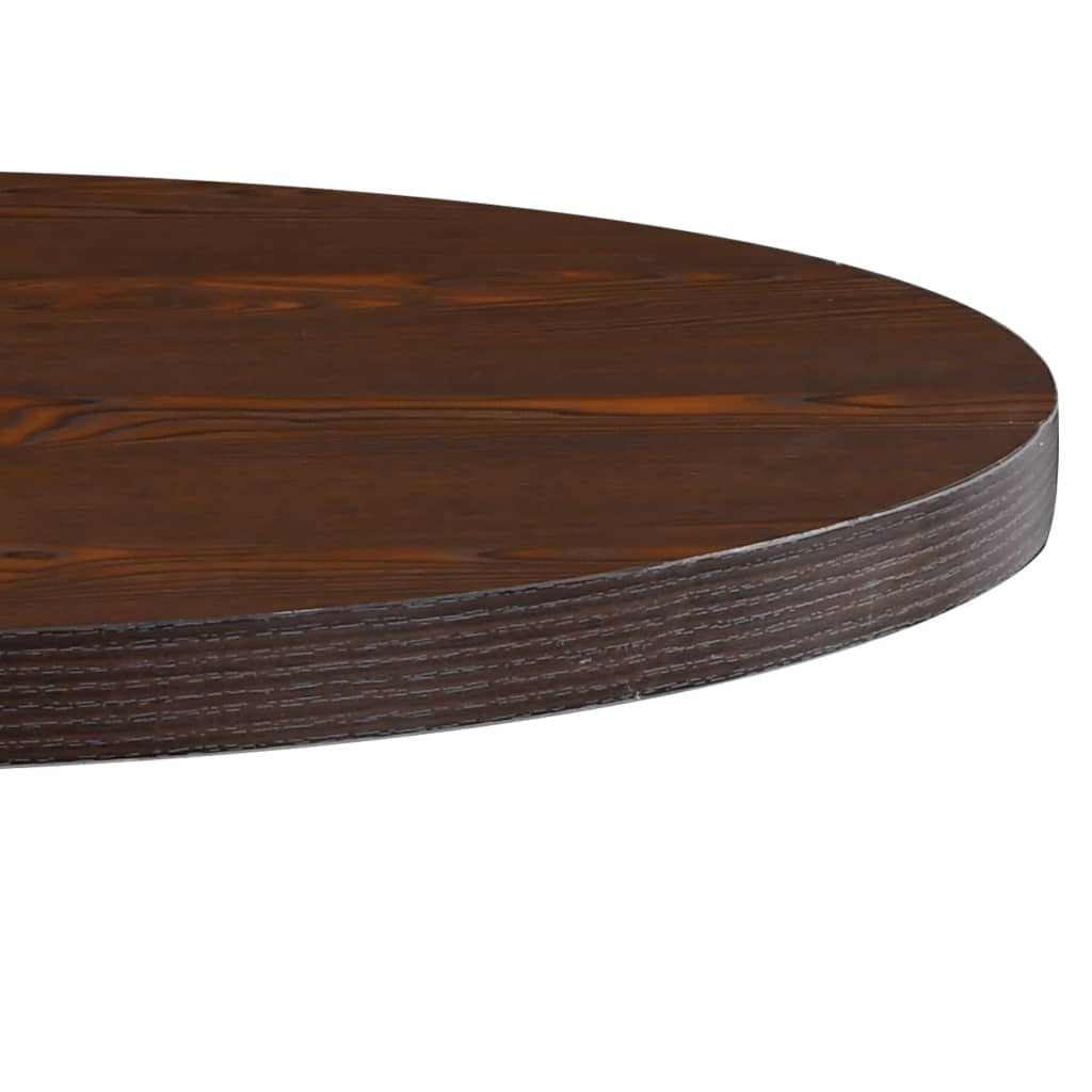 Mesa De Bistró Mdf Marrón Oscuro 80 Cm_2