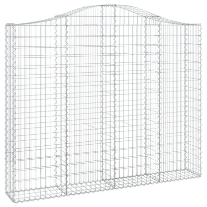 Cestas Gaviones 3 Uds Forma De Arco Hierro 200x30x160/180 Cm_2