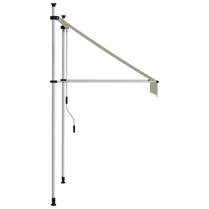 Toldo Retráctil De Operación Manual Color Crema 100 Cm_2
