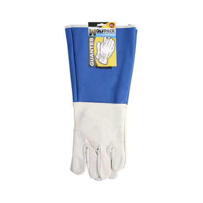 Guantes Piel Serraje Largos 40 Cm. Guante Resistente, Guante Comodo, Guantes De Trabajo, (par)_3