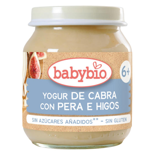 Tarrito de Yogur de Cabra con Pera e Higo Babybio 130 g