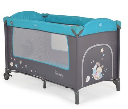 Cuna De Viaje Con Cambiador Sleepy Turquoise_3