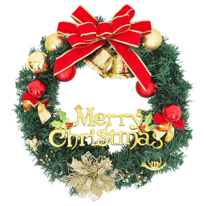 Vidaxl Corona De Navidad Con 15 Luces Led Verde 30 Cm_4