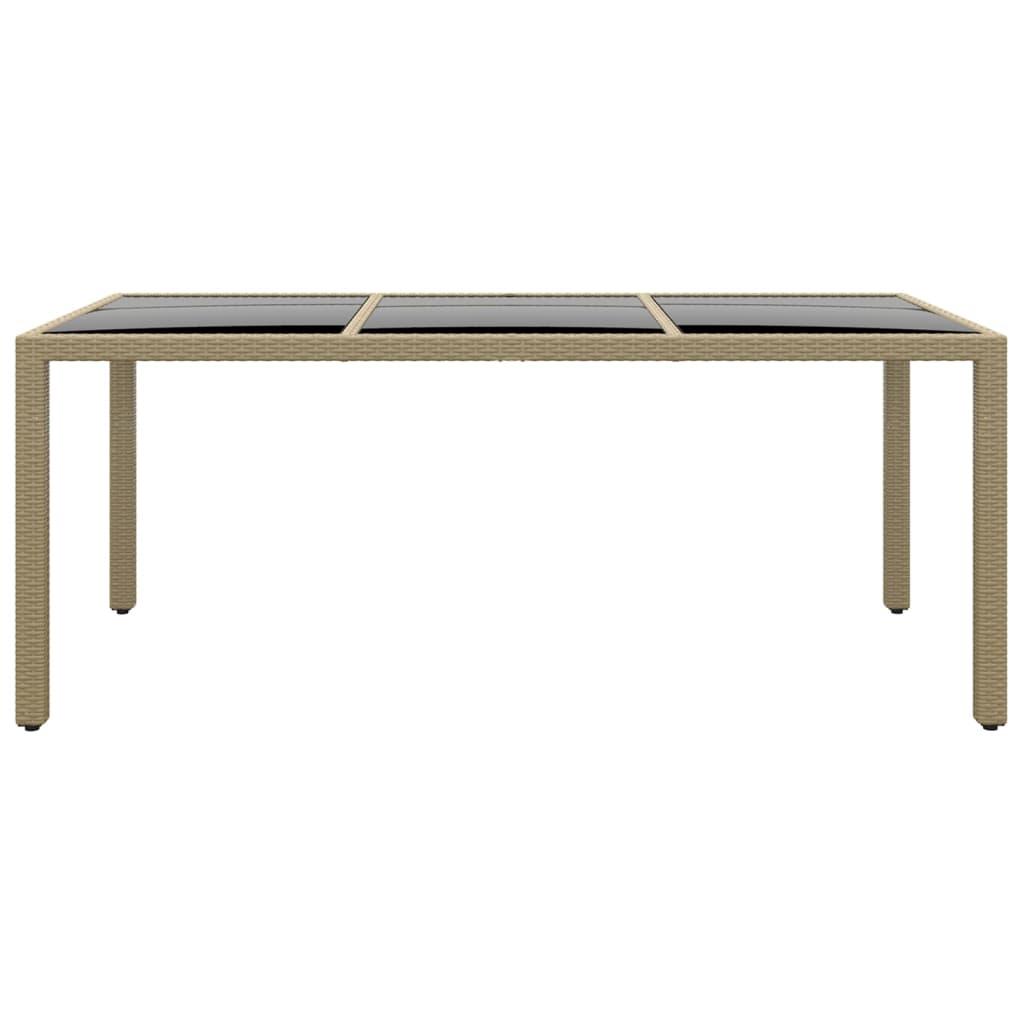 Vidaxl Juego De Comedor De Jardín De 9 Piezas Ratán Sintético Beige_3