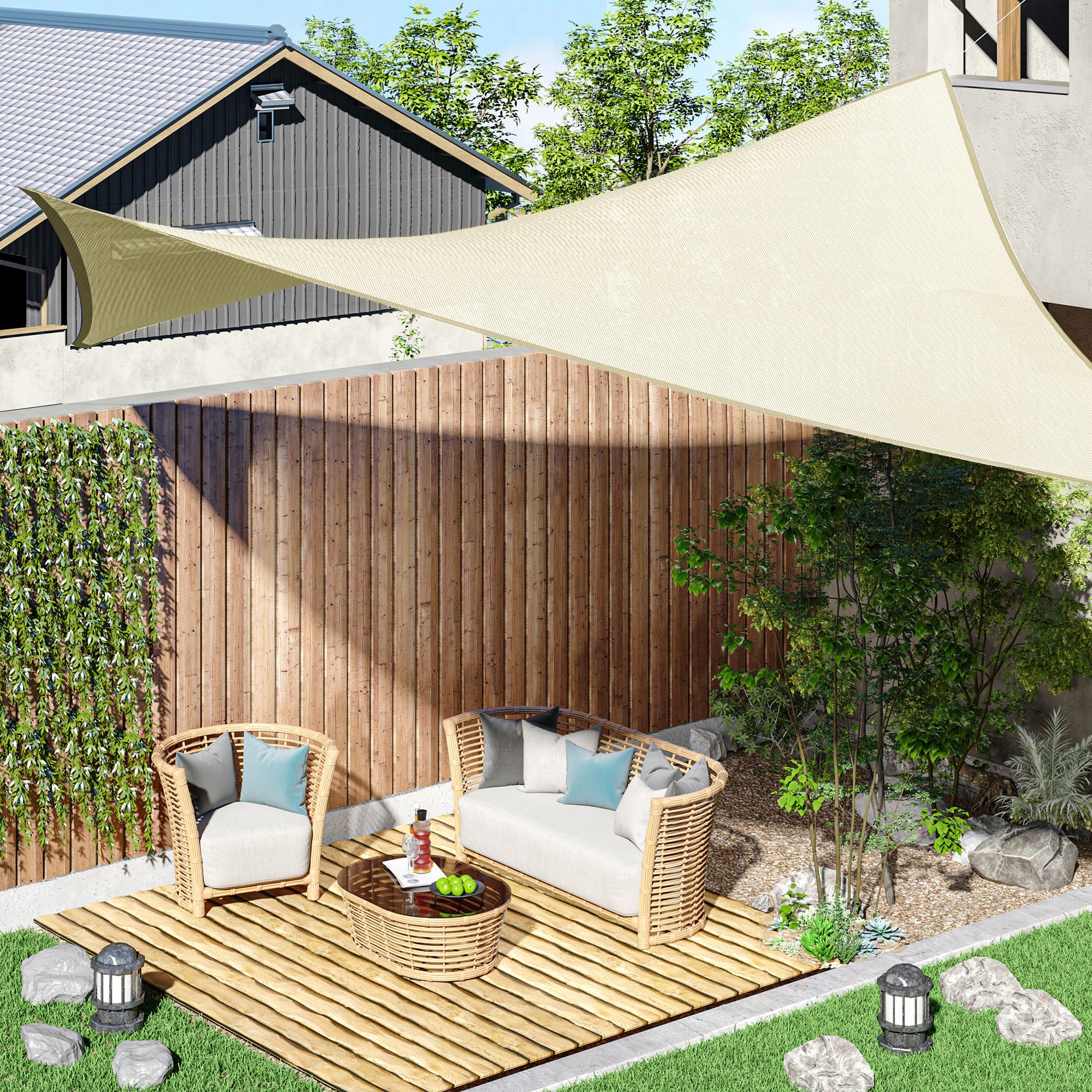 Outsunny - Toldo Vela Rectangular (varios Tamaños Y Colores)_1