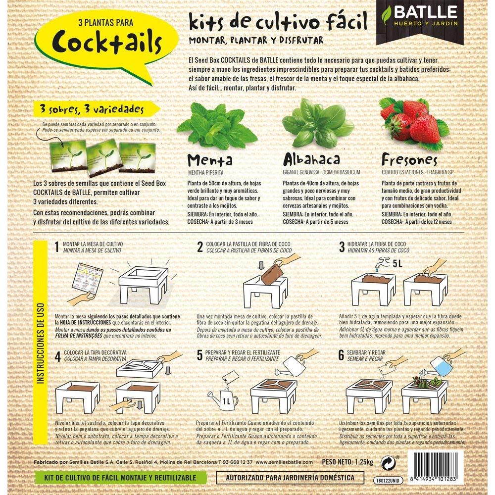 Kit de cultivo Seed Box Cocktails Batlle