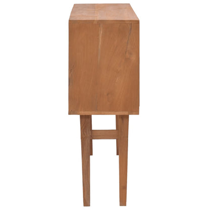 Mesa Consola De Madera Maciza De Teca 110x30x79 Cm_2