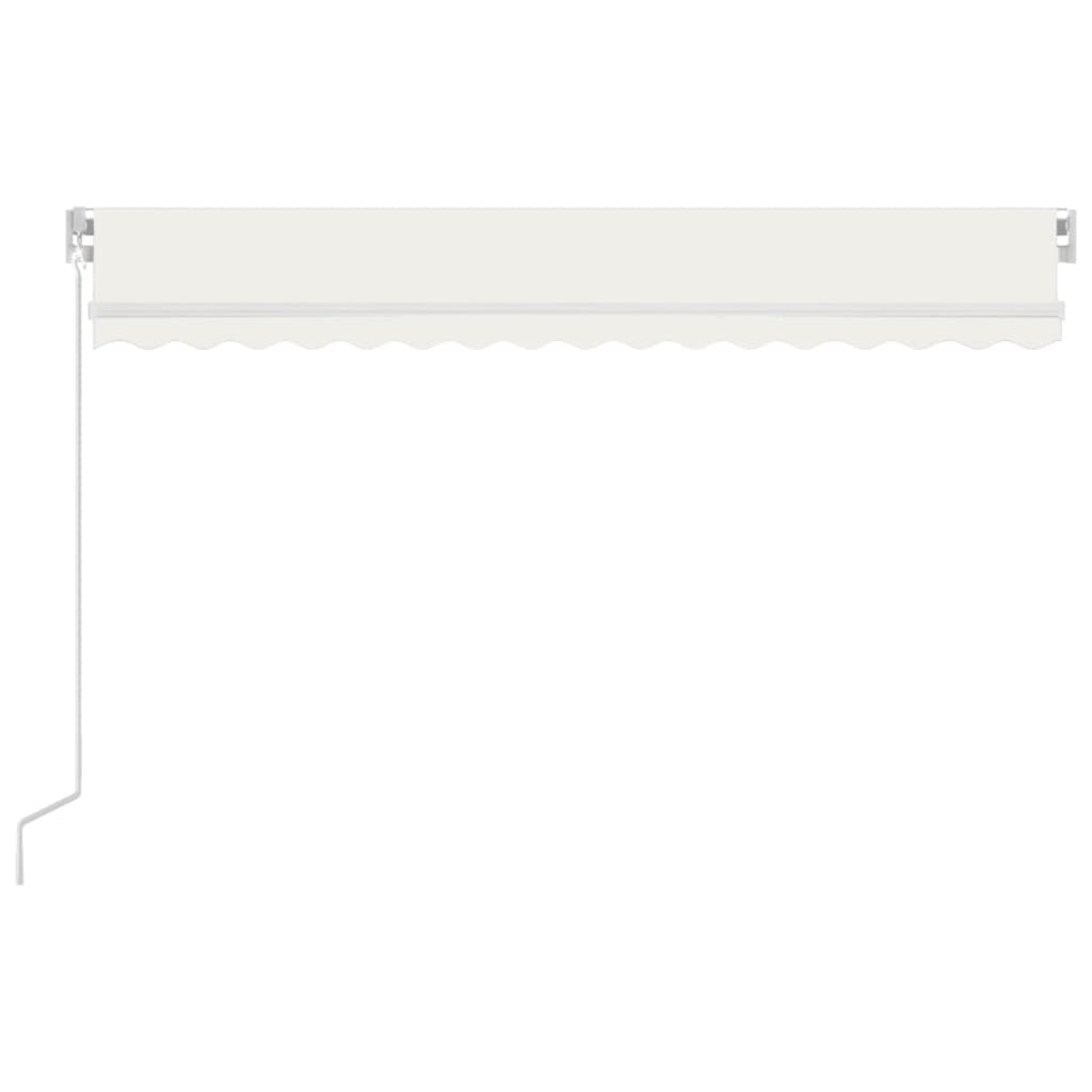 Toldo Retráctil Manual Con Led Crema 450x350 Cm_3