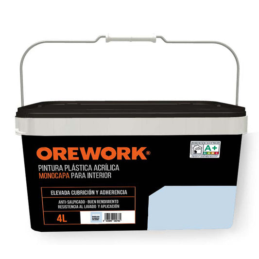Pintura Monocapa Para Interior - 4 L - Azul Natura_0