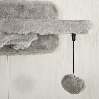 Pawhut Juego De Estanterías Para Gatos De 4 Piezas Con Hamaca Gris_3